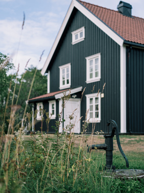 Tidløst hus i klassisk stil