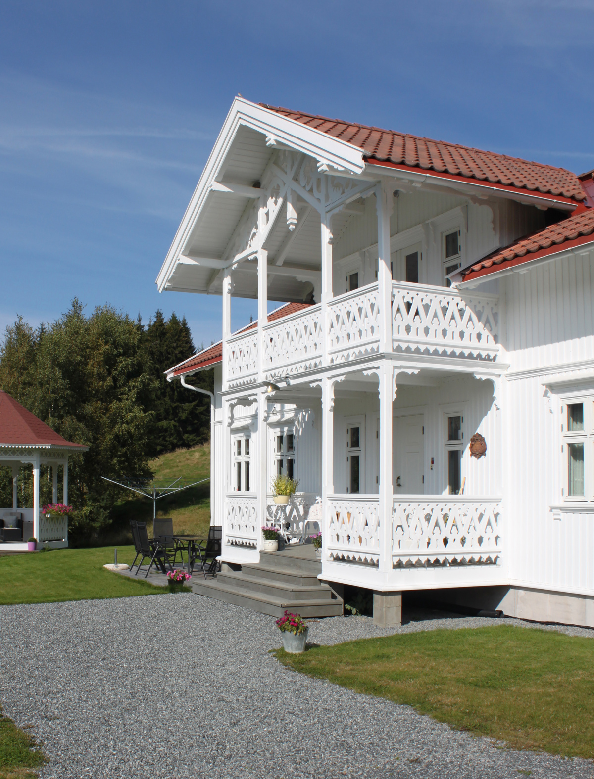 Detaljrikt sveitserhus