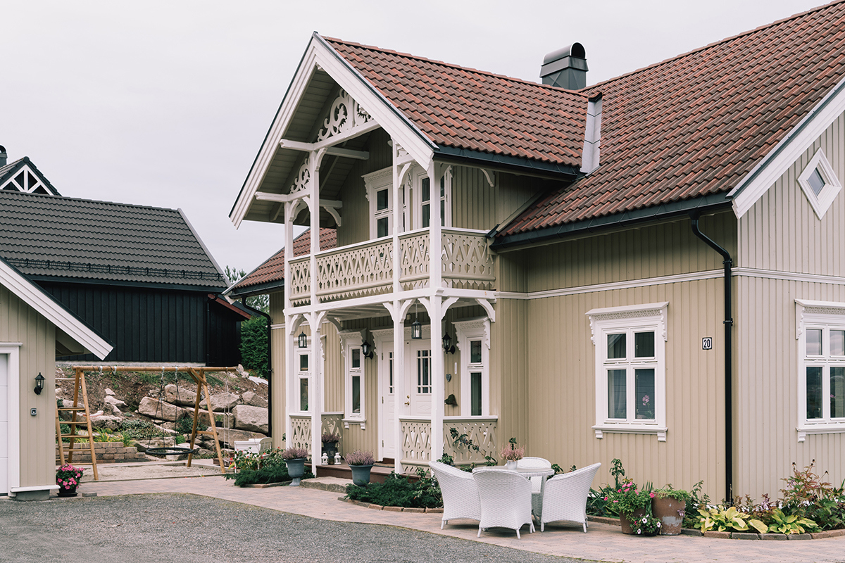 Sveitserhus i moderne stil