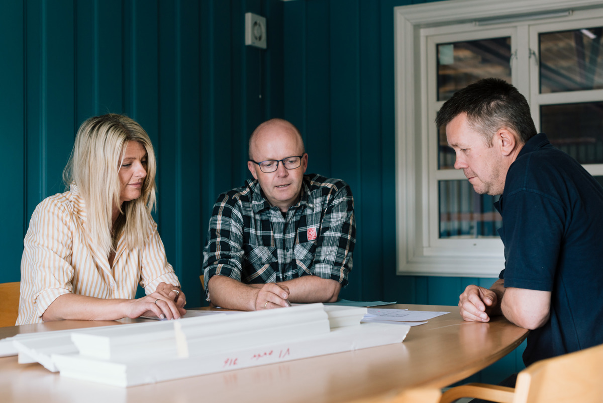 Grace Sjøberg, Tom Erik Landemoen og Anders Næss på Stiltre